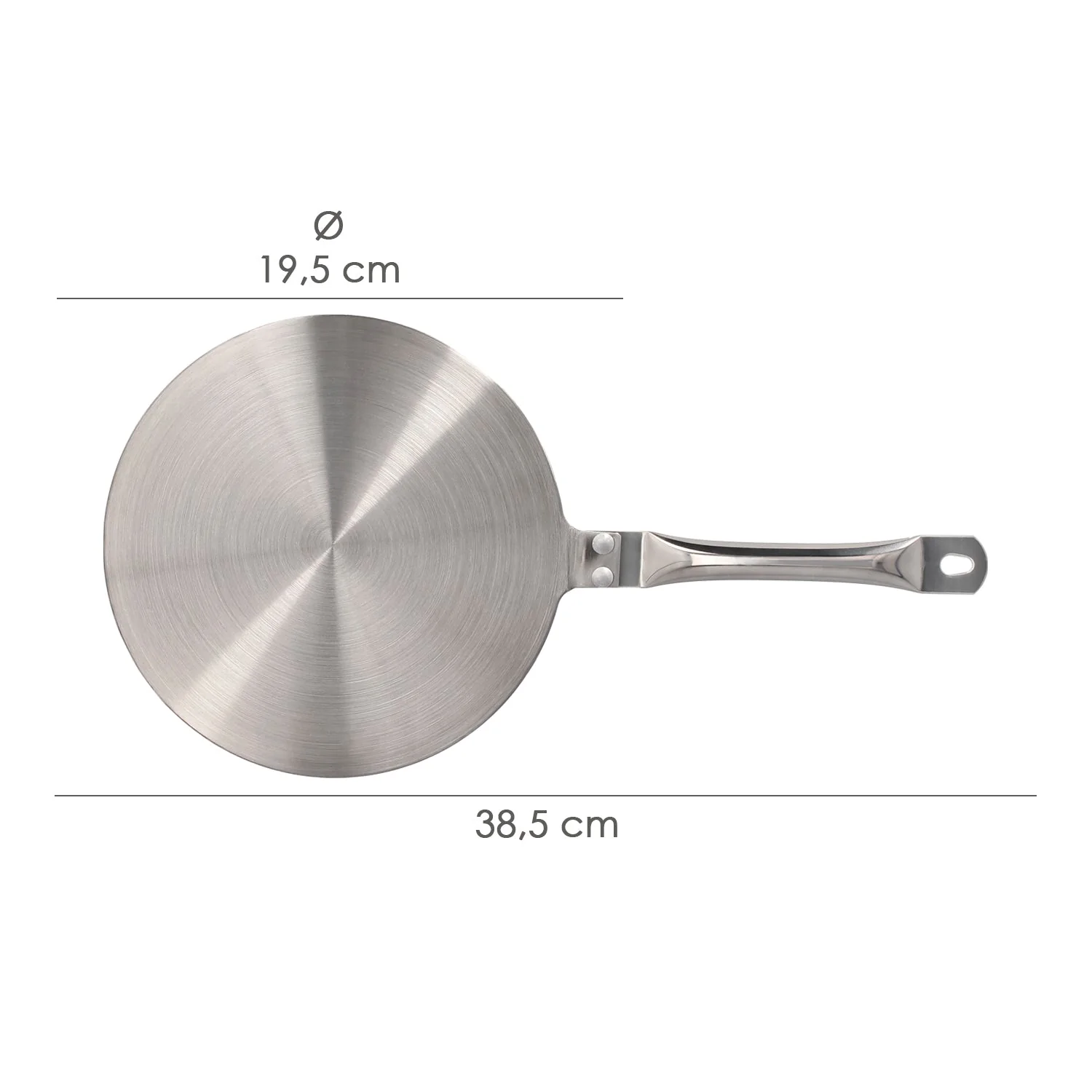 Adaptador induccion vitroceramica 3 capas acero aluminio