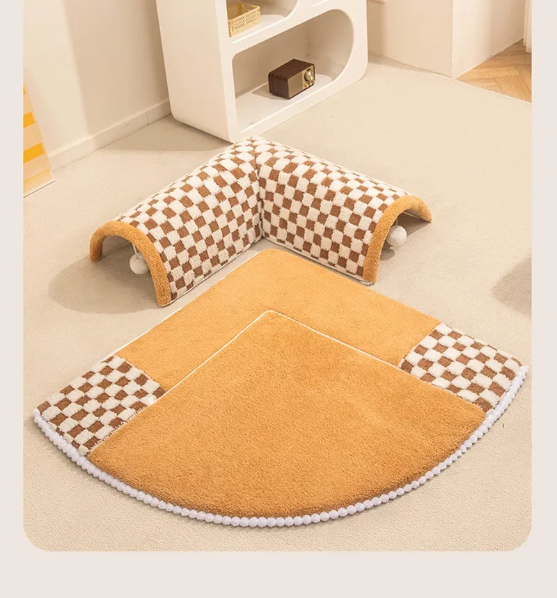 Túnel para gatos tela suave 2 en 1 cama refugio cómodo - Imagen 7