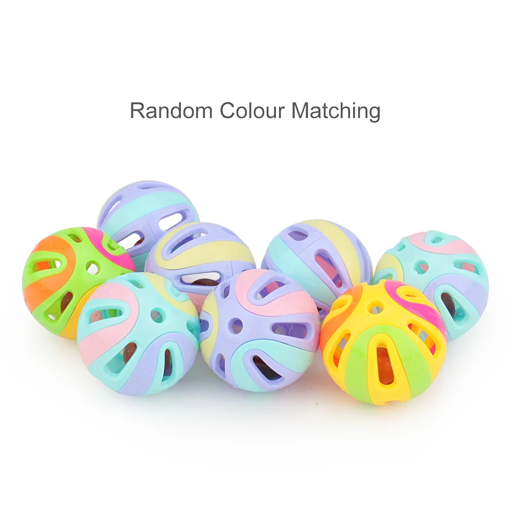 Pelotas con cascabel para gatos 5cm pack 6 | colores