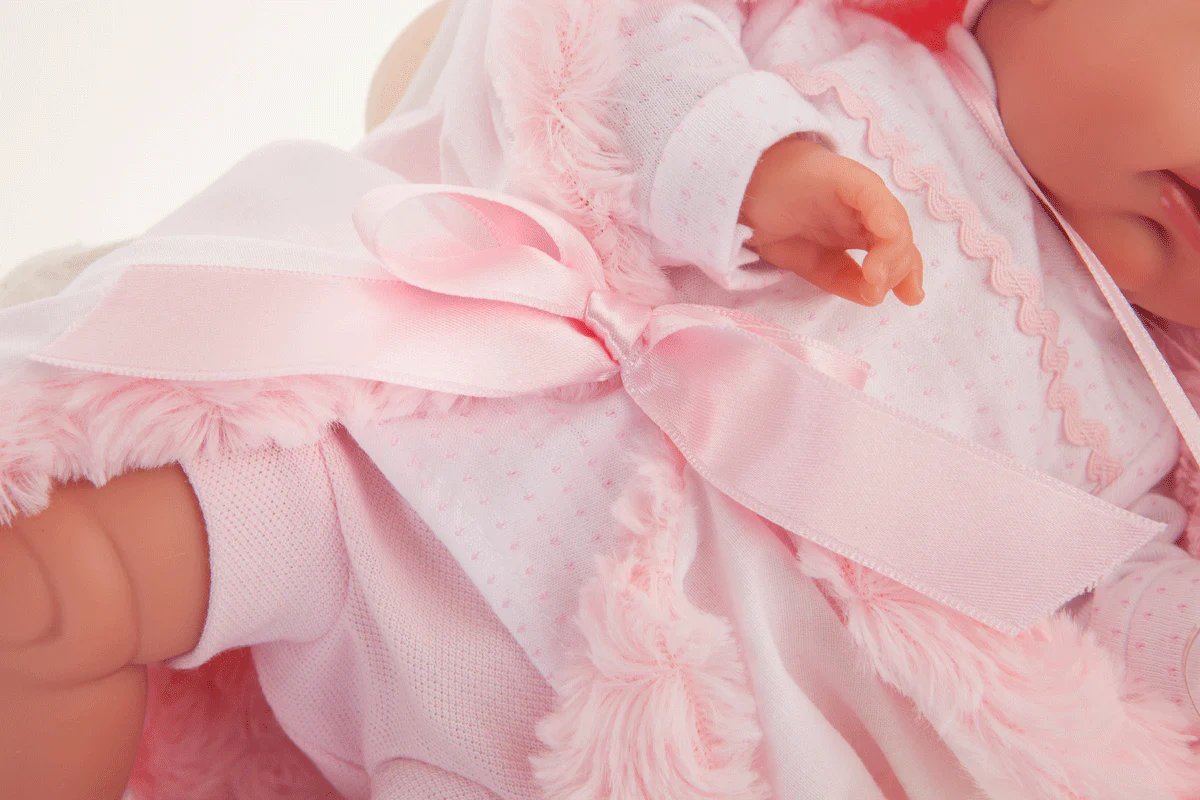 Muñecas Antonio Juan Recien Nacida Baby Toneta Arullo Rosa (70030) - Imagen 4