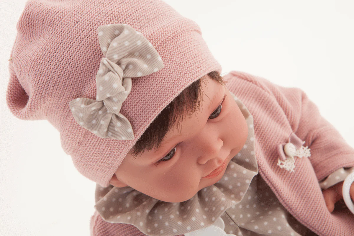 Muñecas Antonio Juan – Recién Nacida Pipa Chaqueta Rosa (33006)